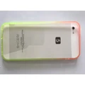 Iphone 5 transparent with side colour soft phone case