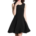 Women's Sleeveless Little Black Dress Flare Dress Lady A-Line Party Dresses H310