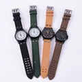 Men's Fashion Sport Watches Men Military Leather Band Quartz Wrist Watchmint