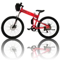 StonBike 26" Electric Mountain Bike Foldable Bicycle (Red)