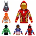 Boys Superhero Hooded Coat Jacket Toddler Kids Zipper Casual Sweatshirts Outwear