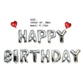 16'' happy birthday letter foil balloon + 6'' heart set