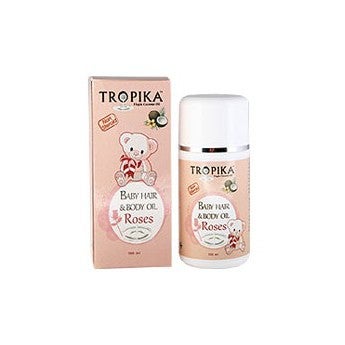 TROPIKA BABY HAIR & BODY OIL ROSES 100ML