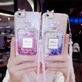 [WE] Samsung A3 A5 A7 A8 A9 2016 2017 Luxury Perfume Quick Sand Bling Phone Case