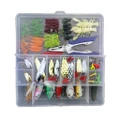 Fishing Lure Worms Earthworm Cricket Lures Swivels Pincers Kit Fish Tackle Set