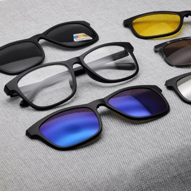 5 Clip frame with clip On magnetic glasses