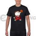 Doraemon Chicago Bulls Basketball Cartoon Movie Cotton T-Shirt CS-264