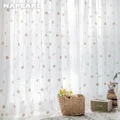 1 PC NAPEARL Embroidered living room flower Curtain European Design Tulle Panel