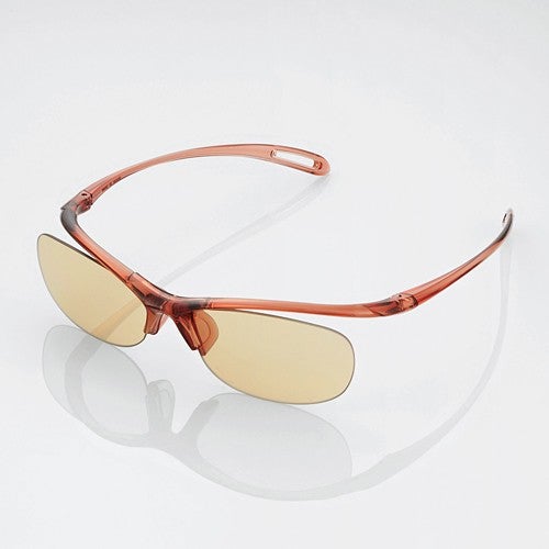 Elecom CO Anti Blue Light Glasses (Brown)