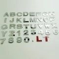 1Pc Zinc Alloy 3D Letter Number Metal Car Styling Sticker Badge Emblem Car Decal