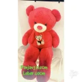 125CM Teddy Bear RED Giant Big Cute Plush Toy Gift