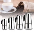 100ml/200ml/300ml/450ml Stainless Steel Moka Pot Espresso Coffee Maker Stove
