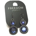 Topshop sapphire blue earrings