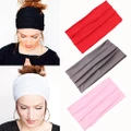 Women's Fashion Sports Stretch Wide Headband Head Wrap Yoga Hair Band Turban