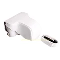 White Pu Leather Camera Case bag For Fuji FujiFilm XA10