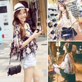Sweet Floral Layered Blouse with Soft Flowy material
