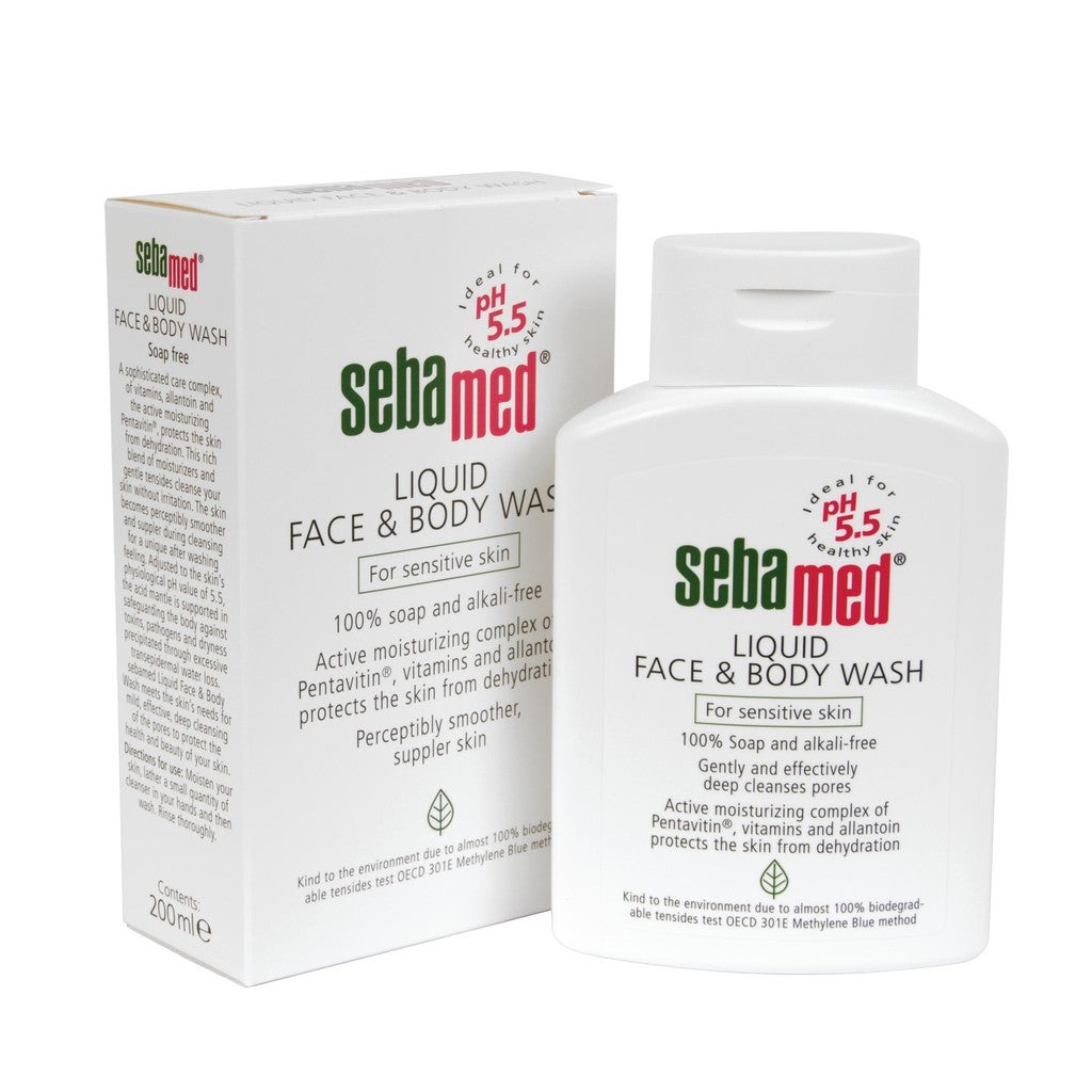 Sebamed Liquid Face and Body Wash (200ml) ??EXP:10/21??