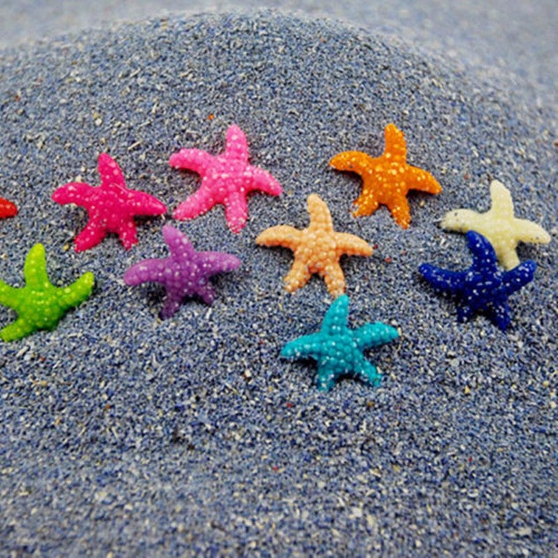 10pcs Starfish Resin Miniature Fish Tank Landscape Aquarium Ornaments Home D�cor ly
