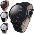 Men Luxury Quartz Clock Casual Leather Military Watches