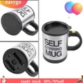 Automatic Mixing coffee Tea cup Lazy Self strring mug button Pressing