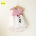 G053 Pink Long Tail Princess Dress