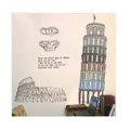 Removable Wall Sticker Italy Leaning Tower of Pisa