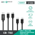 Aukey USB C Qualcomm Quick Charge Micro & Type C Cable (5 Packs) CB-TD2