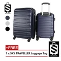 SKY TRAVELLER SKY287 Deluxe ABS 2-In-1 Luggage Set