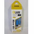 Dudao DT-M10 Blade USB Data Cable (1000mm)(Android)(Blue)