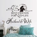 New Husband And Wife Vinyl Decal Bedroom Wall Art Decor Sticker Home Decor
