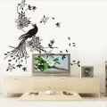 9252 Art Picture with Peacock Chinese Painting Wall Decals