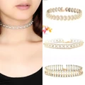 Women Fashion Crystal Rhinestone Bling Diamond Pendant Choker Necklace Jewelry
