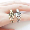 Women's Men's Retro Adjustable Octopus Ring Animal Knuckle Ring Fashion Jewelry
