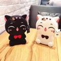 Samsung Galaxy Note4 3D Solid Cat Cartoon Meow Meow TPU Soft Case + FREE String