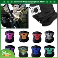 Bike Motorcycle Outdoor Skiing Scarf Neck Face Mask Headscarf Skull Pattern
