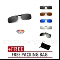 Unisex Ultra Slim Light Clip On Polarized Night Vision Sunglasses Anti UV 001