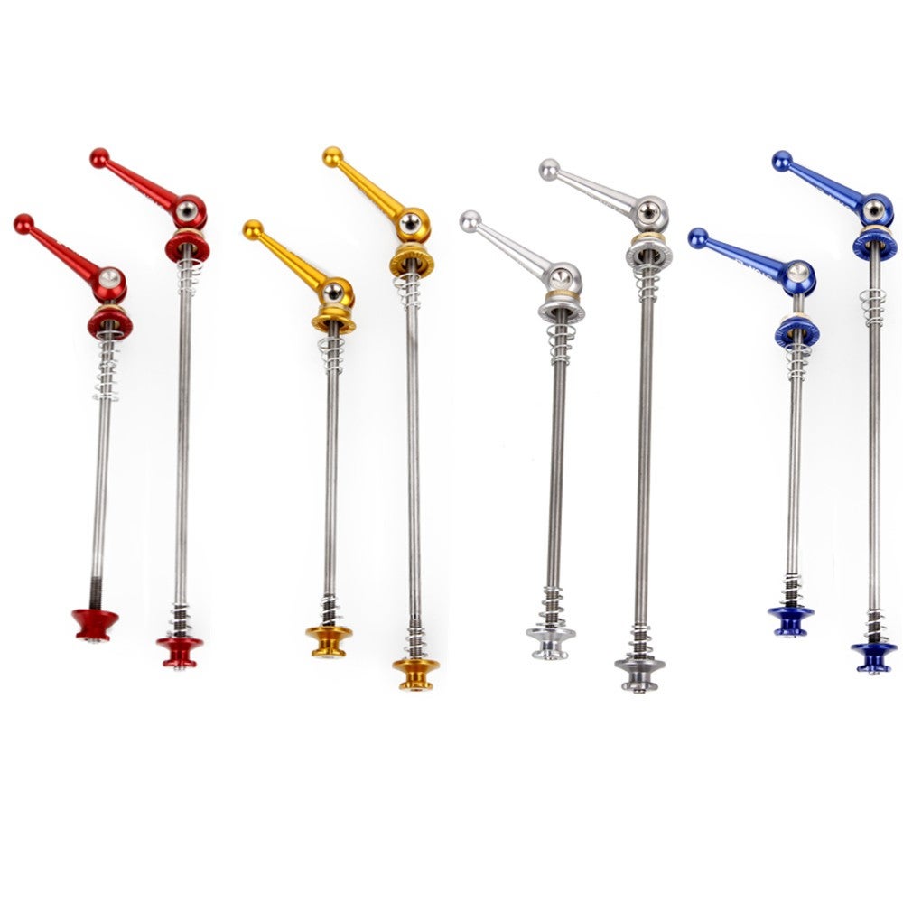 A Pair Road Mountain Bike MTB Wheel Hub Skewers Quick Release Titanium Skewers