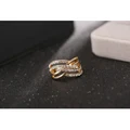 Female Ring Jewelry Gold Plated Rhinestone Ring