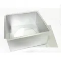6/ 7/ 8inch Aluminum Flat Edge Square Shape Cake Tin With Loose Base