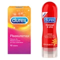 Durex Pleasuremax Condom 12s + Durex 2 in 1 Sensual Ylang Ylang
