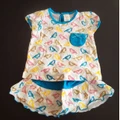 225-0063 Precious Babe Bird Print Skirt Set