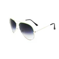 3026 Rose Gold Aviator Sunglasses (Green)
