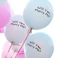 10 PCS* WILL YOU MARRY ME LATEX PROPOSAL BALLOONS WITH FREE GIFT (READY STOCK)