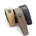 PU Leather Guitar Strap Leather Strap Snake Print Electric Bass Guitar Strap