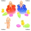 Baby Doll in Bath Tub with Duck +Shower Accessories Set Kid Pretend Play Toy