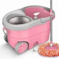 Premium Stainless Steel Spin Mop with wheel