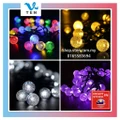 Waterproof 30LED Crystal Snow Ball Bubble Solar LED Light For Party New Year Decorate DIY ?????? ??? Lampu Hiasan Tenaga