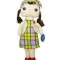 ORIGINAL Yellow Plaid Cardigan Angela Plush Doll (37cm)