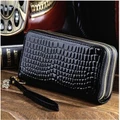 Ms High Capacity Long Section Wallet Patent Lleather Small Change Hand Bag