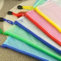 Plastic Zipper Bag File Storage Document Protective Folder School Stationery